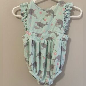 Angel Dear Whale Romper 3-6M